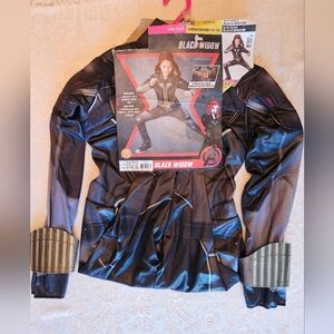 Marvel Black Widow Costume, Includes Jumpsuit and Belt, Child L 10-12, NWT